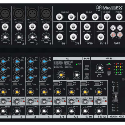 Mackie Mix12FX 12-Channel Compact Live Sound Mixing Console image 1