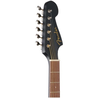 Fender Joe Strummer Campfire Acoustic-Electric Guitar (with Gig Bag), Matte Black image 7