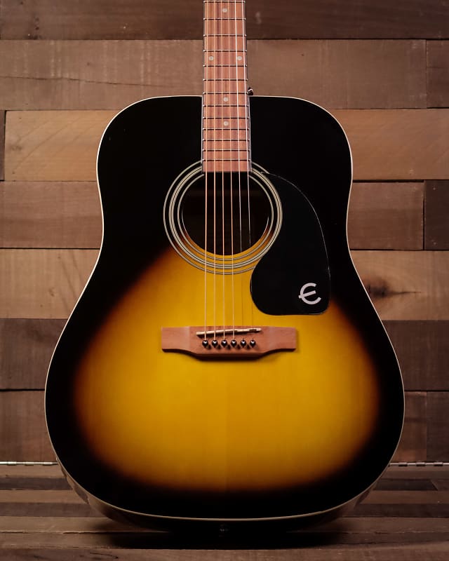 Epiphone DR-100 Acoustic Guitar, Vintage Sunburst image 1