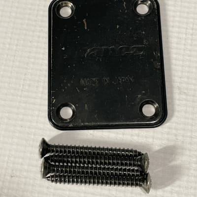 1990's Made in Japan Ibanez RG470 RG Series Guitar Black Neckplate Neck Plate image 1