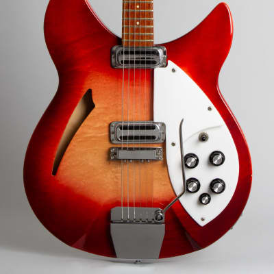 Rickenbacker Model 335 Semi-Hollow Body Electric Guitar (1966), ser. #FI-3126, original silver tolex hard shell case. image 3
