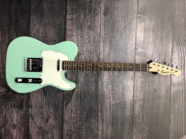 Squier telecaster bullet surf green on sale