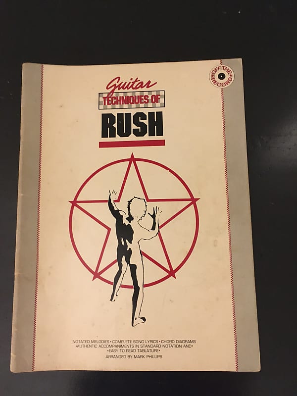 Rush Guitar Techniques of Rush Guitar Tab Book 1984 | Reverb