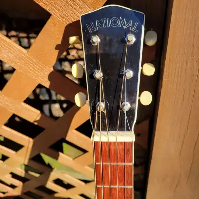 National Wooden Body Resonator Guitar  1930's  Mahogany? image 6