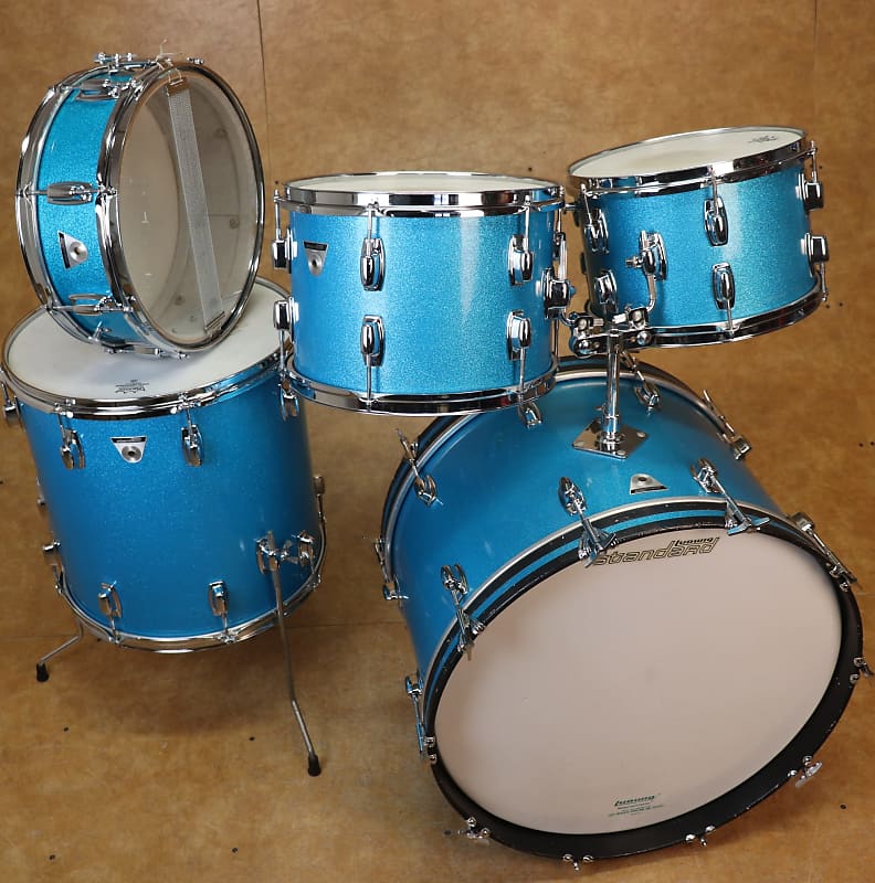 Ludwig S-330 Standard Series Twin-Tom Drum Set with 22" Bass Drum 1969 - 1974 image 8
