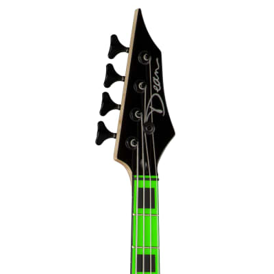 Dean Custom Zone Nuclear Green 4-String Electric Bass new CZONE BASS NG image 6