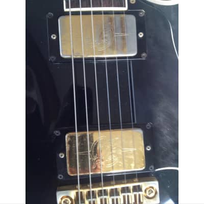 Ibanez Custom les Paul solid body electric guitar 1977 Black beauty made in Japan image 3
