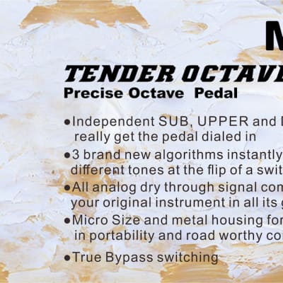 Mooer Tender Octaver MKII Octave Micro Guitar Effects Pedal  Ships Free image 5