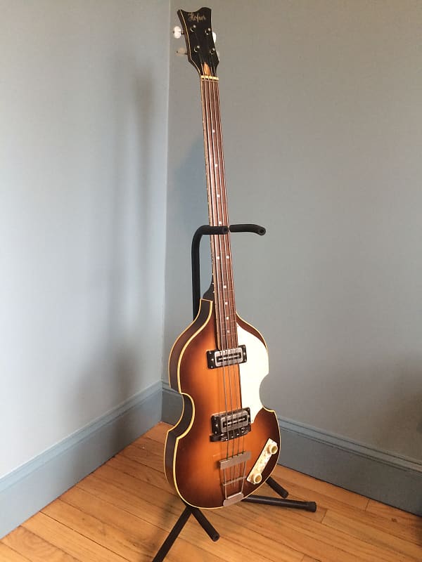 Hofner Fretless Beatle Bass Reverb