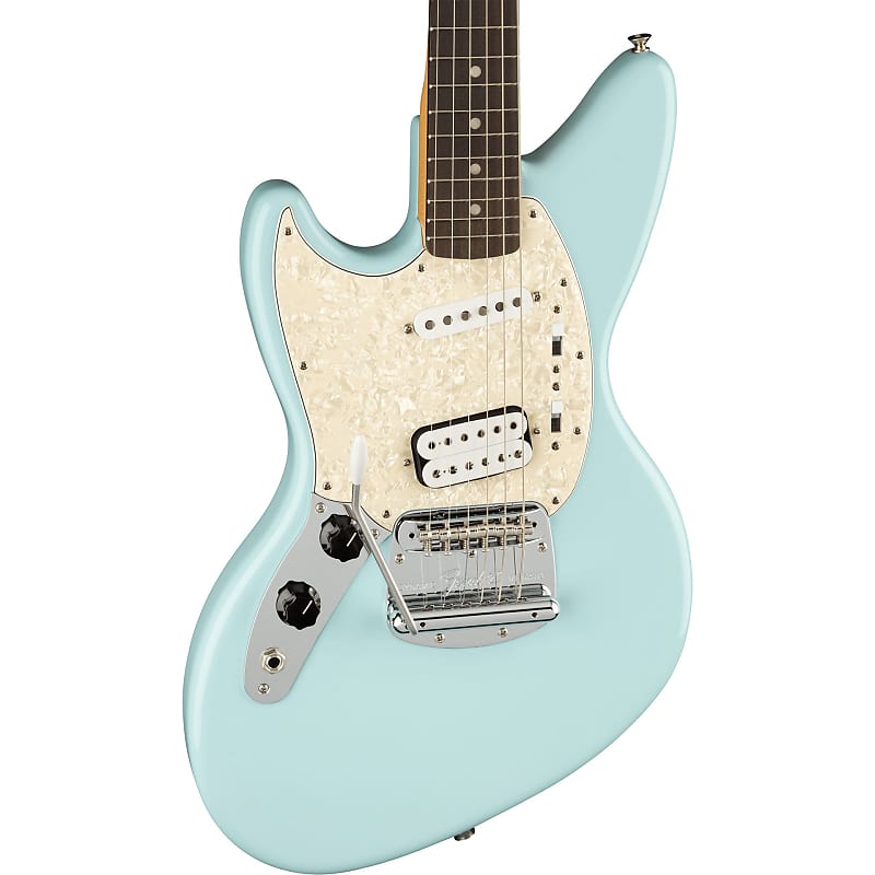 Fender Kurt Cobain Signature Jag-stang Left Handed Electric Guitar in Sonic Blue image 1