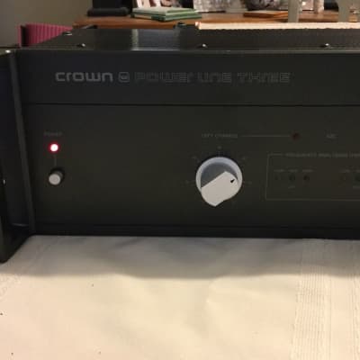 Crown Power Line Three PL-3 Stereo / Mono Power Amplifier Black | Reverb