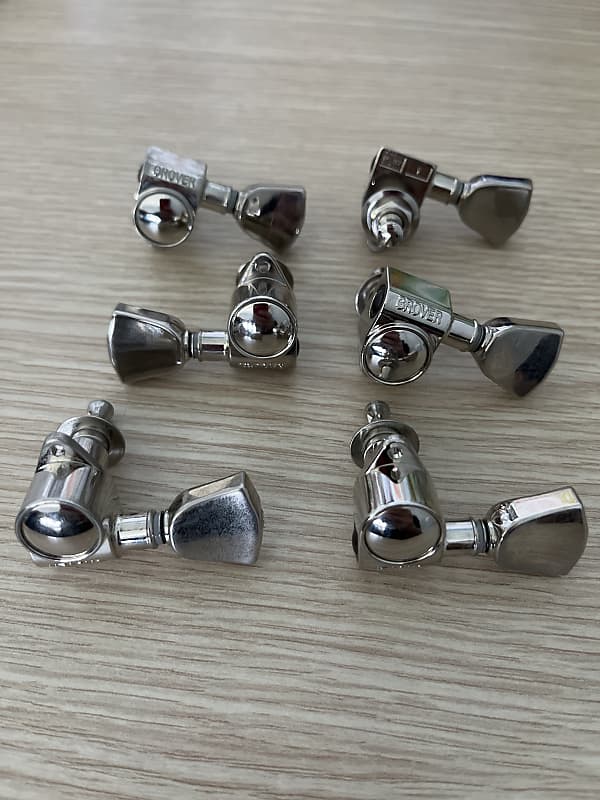 Grover Rotomatic Tuner Tulip Light Aged Nickel 3+3 Reverb