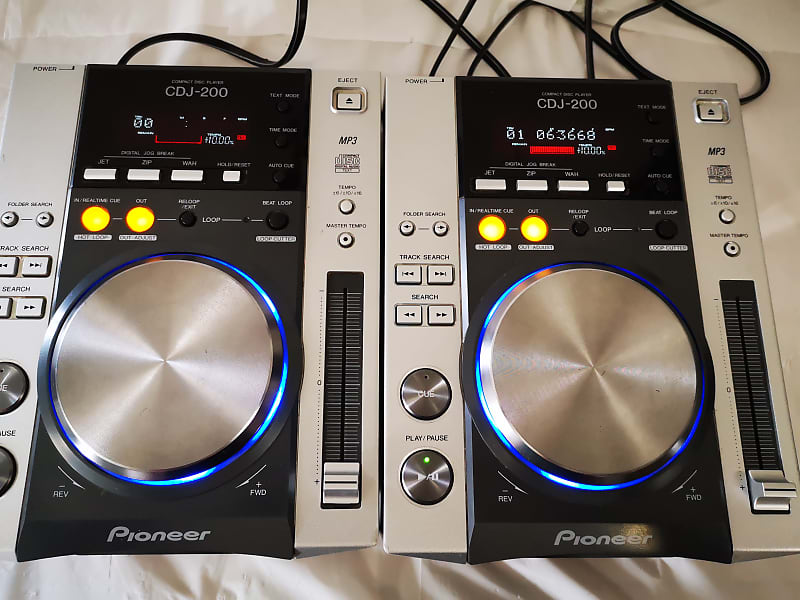 Pioneer CDJ-200 Professional DJ Tabletop CD Players - BLACK