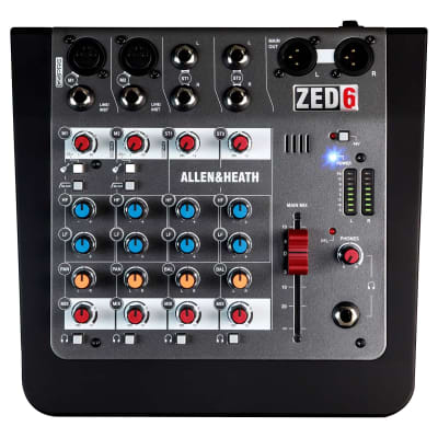 Allen & Heath ZED-6 Compact 6 Input Analogue Mixer image 1