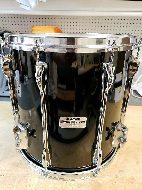 Yamaha Recording Custom 14x14 1990 Piano Black Floor Tom 