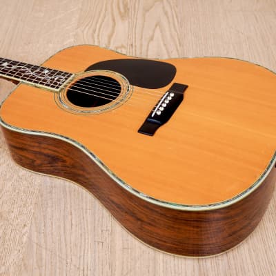 1970's K. Country HC-1500 Dreadnought Acoustic Guitar Spruce & Jacaranda,  Japan Kasuga w/ Case | Reverb