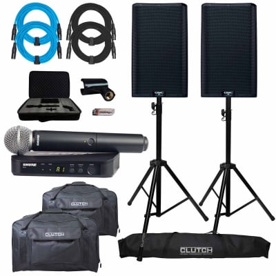 QSC K12.2 12" Powered Active DJ PA Speakers + BLX24/SM58 Wireless Mic System (H9 Band) image 19