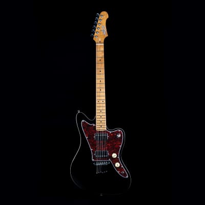 JET JJ-350 Bk Offset Electric Guitar - Black image 1