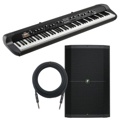 Korg SV-2 88 Stage Vintage Piano - Black MONITOR KIT
