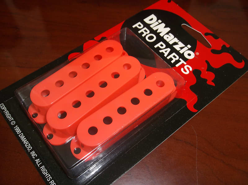 DiMarzio USA MADE DM2001 Strat Pickup Covers (3) PINK Reverb