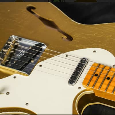 Fender Limited Thinline Loaded Nocaster Relic 2019 - Aged Gold image 8