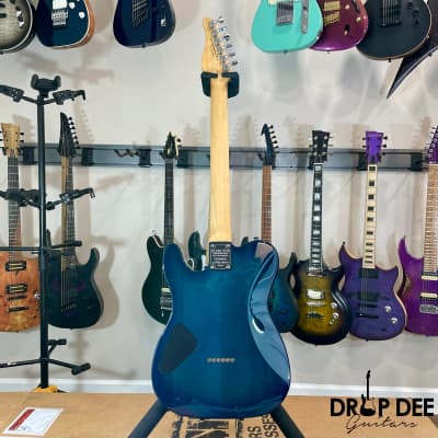 Schecter USA Custom Shop PT Custom Electric Guitar w/ Case-Trans Sky Blue image 12