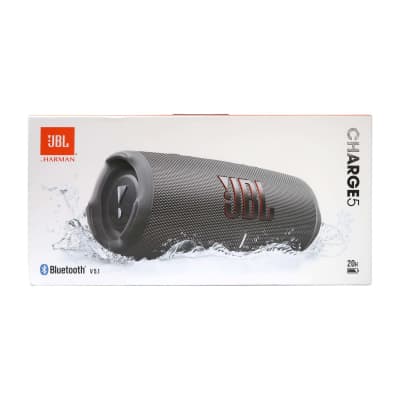 JBL Charge 5 Portable Bluetooth Waterproof Speaker (Gray) | Reverb