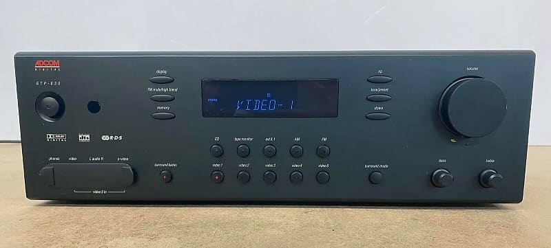 ADCOM GTP-830 Surround Sound Processor Pre-Amplifier | Reverb