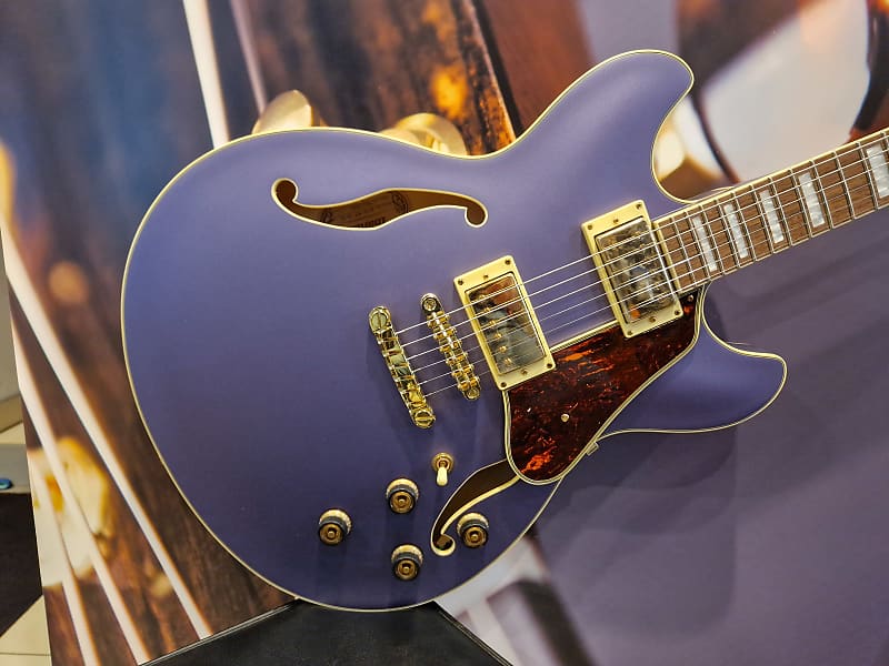 Ibanez AS73G-MPF Artcore 6-Str E-Guitar Metallic Purple Flat image 1