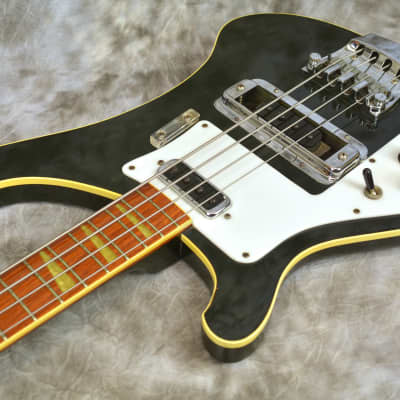 Rare Left Handed 1974 Rickenbacker 4001 Jetglo Bass in OHSC image 13