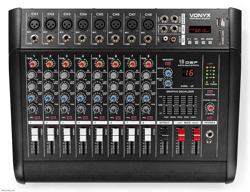VONYX AMSA 8 Powered Mixer image 1