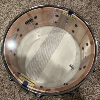 JJrums Ambrosia Maple 5.5x14 Stave Shell snare drum image 6