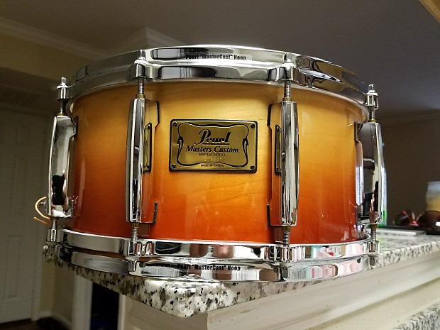 Pearl  Masters Custom Snare  Sunrise Fade image 1