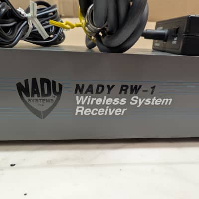 NADY True Diversity RW-1 Rack-mountable Wireless Receiver and GT-20 Guitar Transmitter pack pair Channel A, 1990's - Gray image 4
