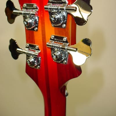 Rickenbacker 4005XC 90th Anniversary 4-String Electric Bass Guitar - Amber Fireglo image 10