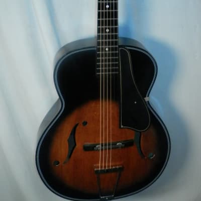 Decca Hollow Body Archtop Acoustic Guitar Made in Japan Sunburst vintage image 5