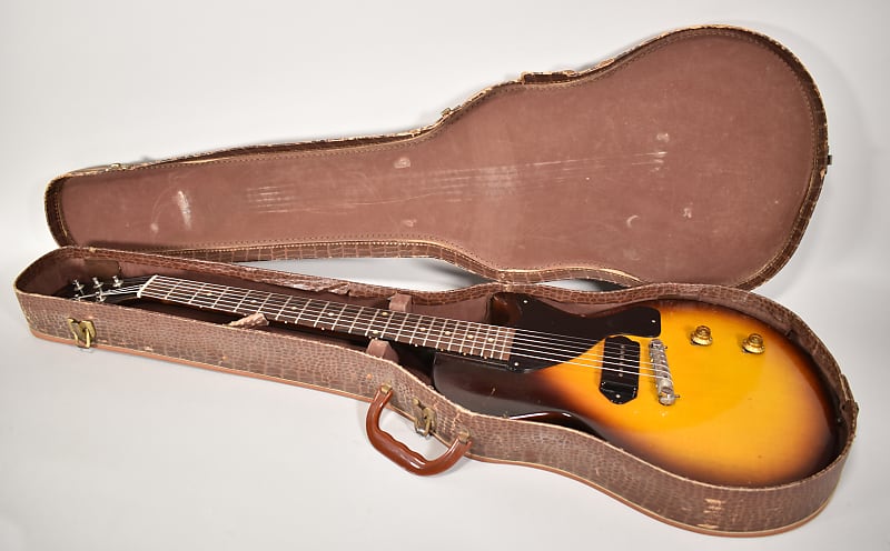 1957 Gibson Les Paul Junior Sunburst Finish Vintage Electric Guitar w/OSSC USA image 2