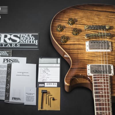 2018 PRS McCarty Singlecut 594 Wood Library Copperhead Smoked Burst One Piece Private Stock FM Top image 8