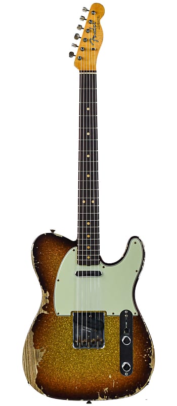 Fender Custom Shop 63 Tele Super Faded Aged 3 Tone Sparkle Heavy Relic image 1