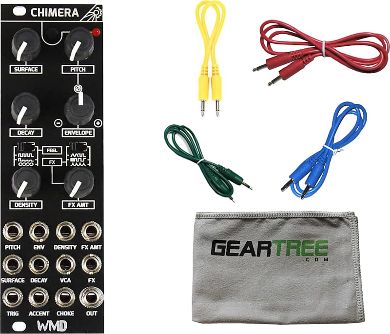 WMD Chimera Percussion Synthesizer Eurorack Module w/ 4 Cables and Polish Cloth image 1