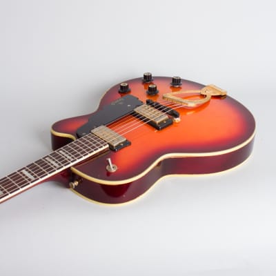 Guild  M-75 BluesBird Thinline Hollow Body Electric Guitar (1968), ser. #DD-184, period hard shell case. image 7