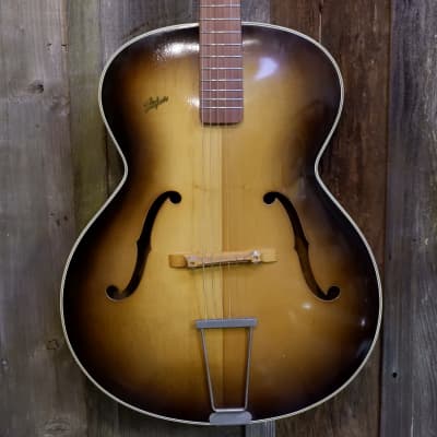 Hofner Model 450 Archtop Acoustic Refretted + Light Restoration - late 1950's with Hard Case image 1