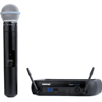 Shure PGXD24/BETA58 Wireless Microphone System with Beta 58A (Band X8: 902 - 928 MHz)