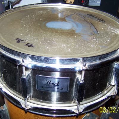 Pearl Steel Shell Snare Drum with Stand image 1