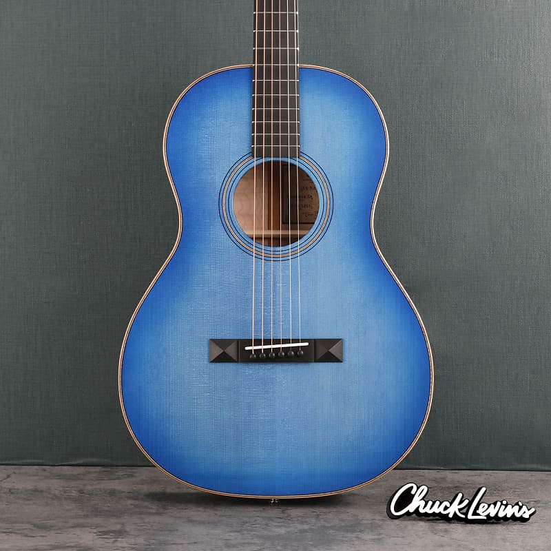 Bedell Seed to Song Parlor Acoustic Guitar - Quilt Maple and Adirondack Spruce - Sapphire - CHUCKSCLUSIVE - #822004 image 1