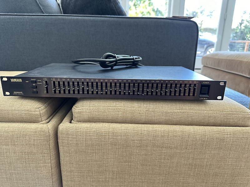 Yamaha GQ1031C 1U graphic EQ in rack | Reverb