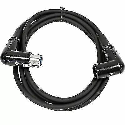 6 Foot Right Angle Xlr Male To Xlr Female Patch Cable image 1