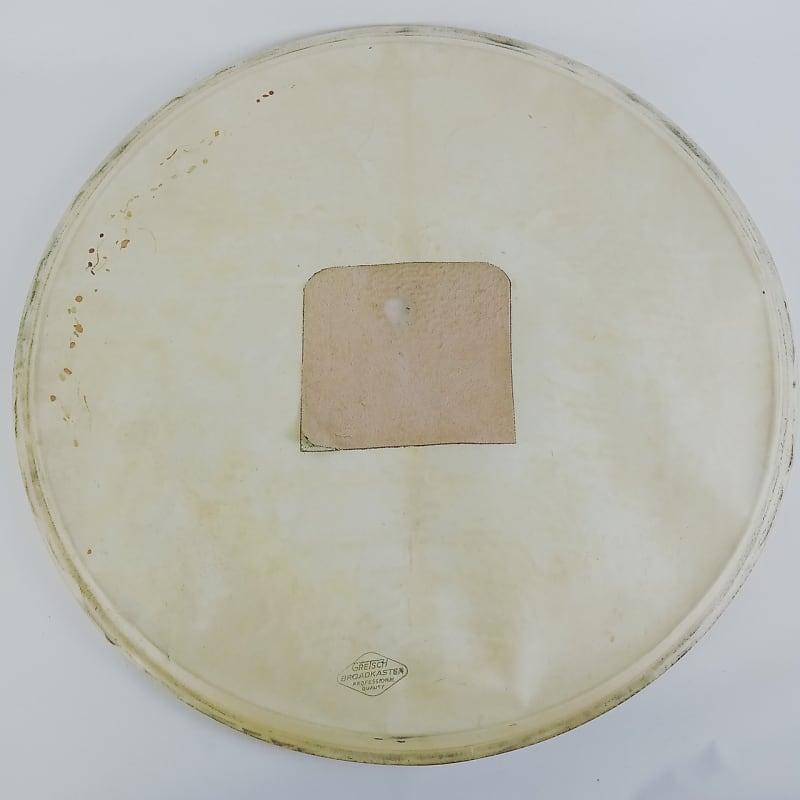 Gretsch 20" Calfskin Broadkaster Bass Drum Head Professional Reverb