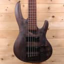 ESP LTD B-205SM 5-String Electric Bass - Roasted Jatoba Fingerboard, See-Thru Black Satin
