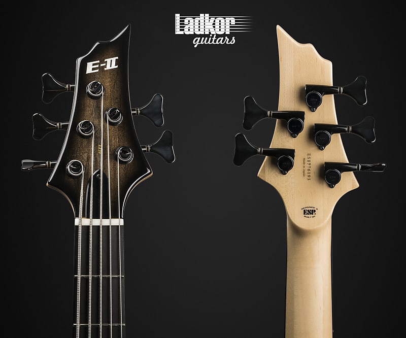ESP E-II BTL-5 Black Natural Burst 5 String Bass Guitar NEW | Reverb
